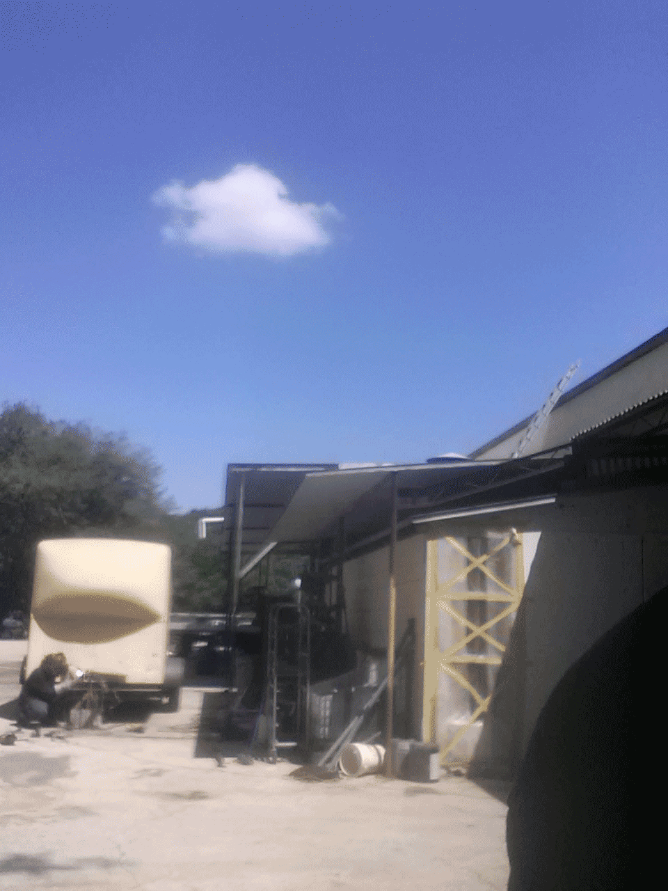 Welding a new coupler to an old trailer