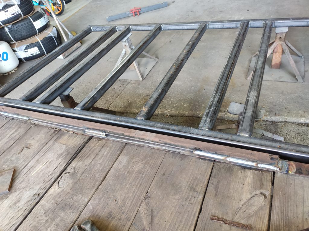 Gate frame attached